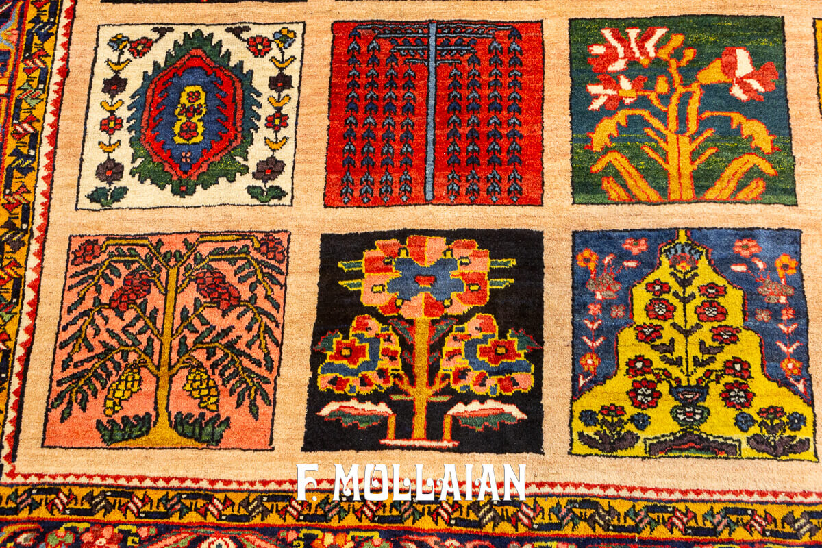 Bakhtiari Rug Very Large Garden Design n°:818996